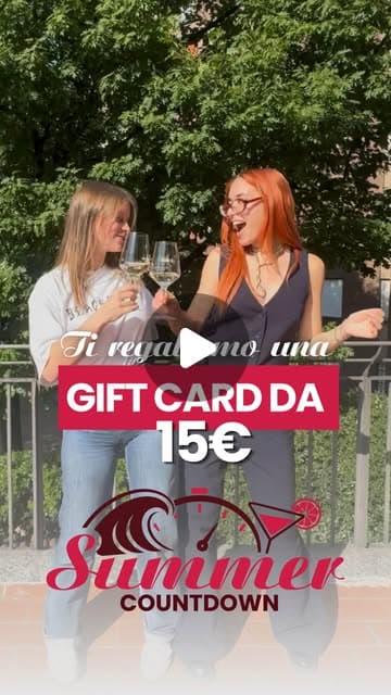 Sta per iniziare il Summer Countdown! 🥂☀️ Se effettui 3️⃣ ordini nel mese di giugno ti regaliamo una gift card da 1️⃣5️⃣€! Dai il benvenuto all’estate un brin